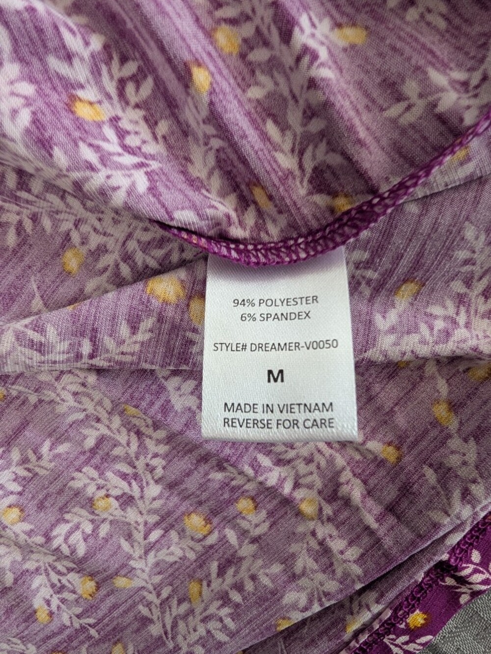Dear Scarlett Dreamer Painted Purple V-Neck, Flutter Sleeve Empire Waist Blouse - Picture 6 of 15